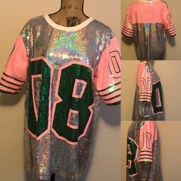 Sequin Tunic Jersey Dress - Picture 4 of 8